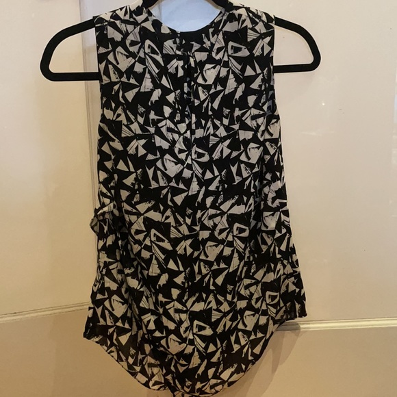 A.L.C geometric patterned silk top - Picture 2 of 3